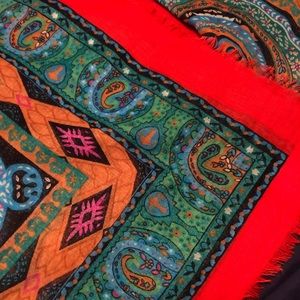 Authentic big cotton scarf